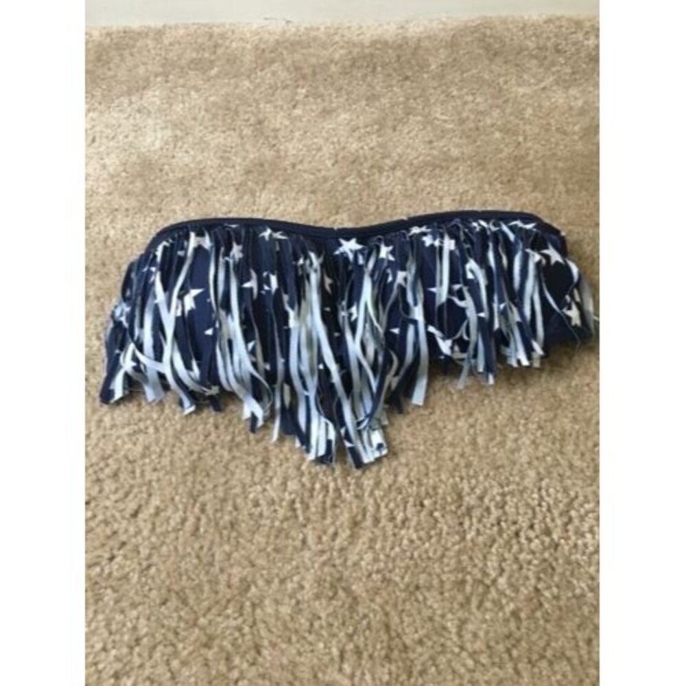 Melon Women's Star Print Swim Bra Top Strapless 1 Piece Size S Stringy